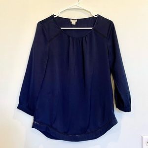 J. Crew Navy Dress Top